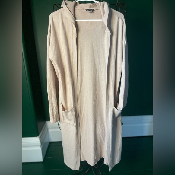 Venus Cozy Hacci Duster and Jogger Set in Khaki - Picture 8 of 15
